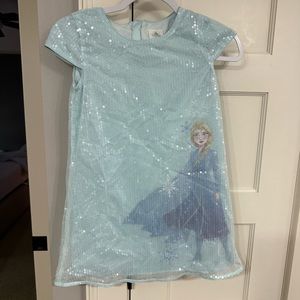 Disney Store Sequin Frozen Elsa Dress